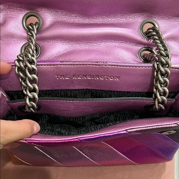 Kurt Geiger Pink and Purple Shoulder Bag THE KENSINGTON - Picture 10 of 14